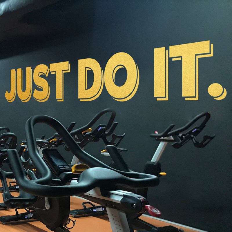 Home Gym Design Ideas - Наклейка на стену с цитатами в