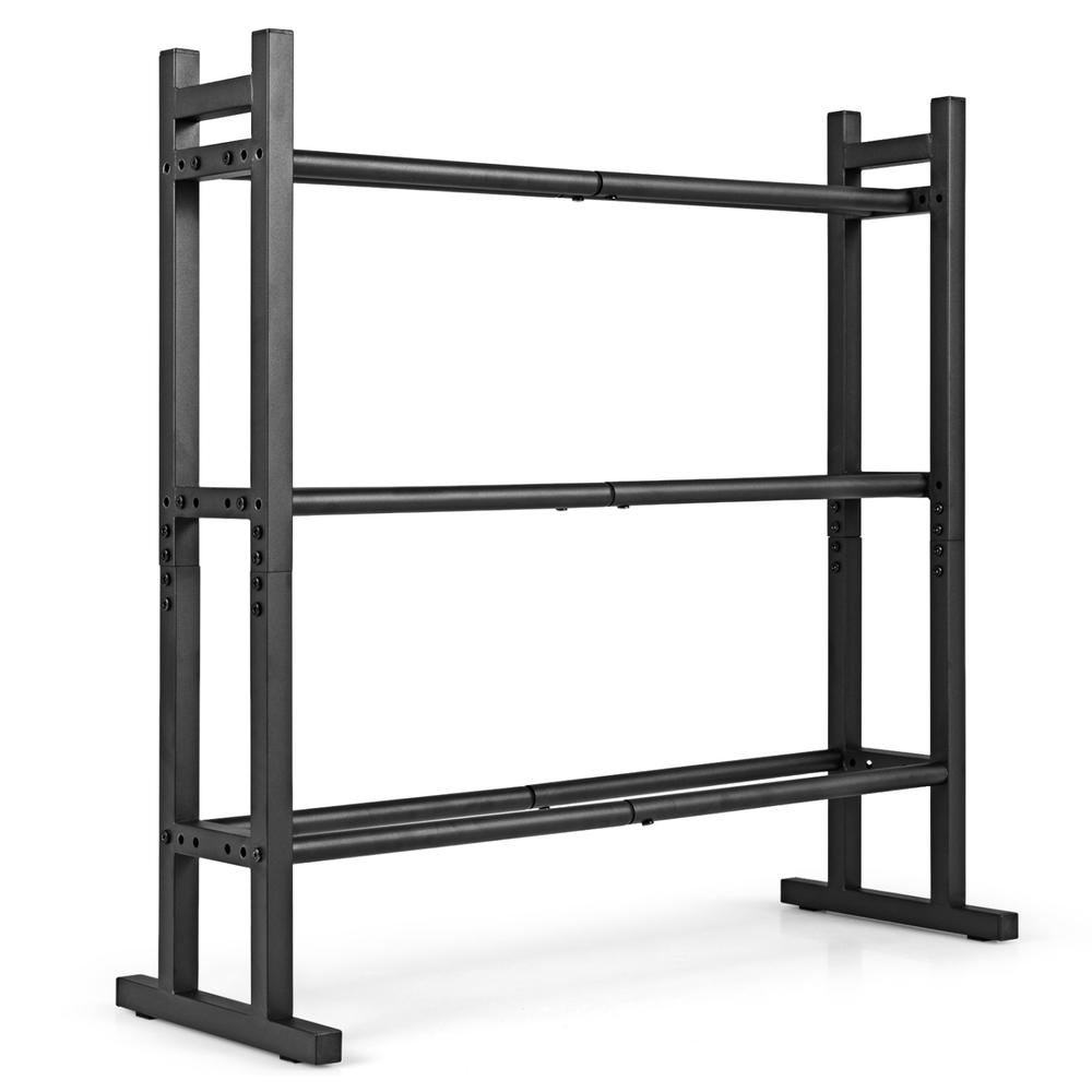 Home Gym Weight - Усиленная 3-ярусная стойка для гантелей, стальная