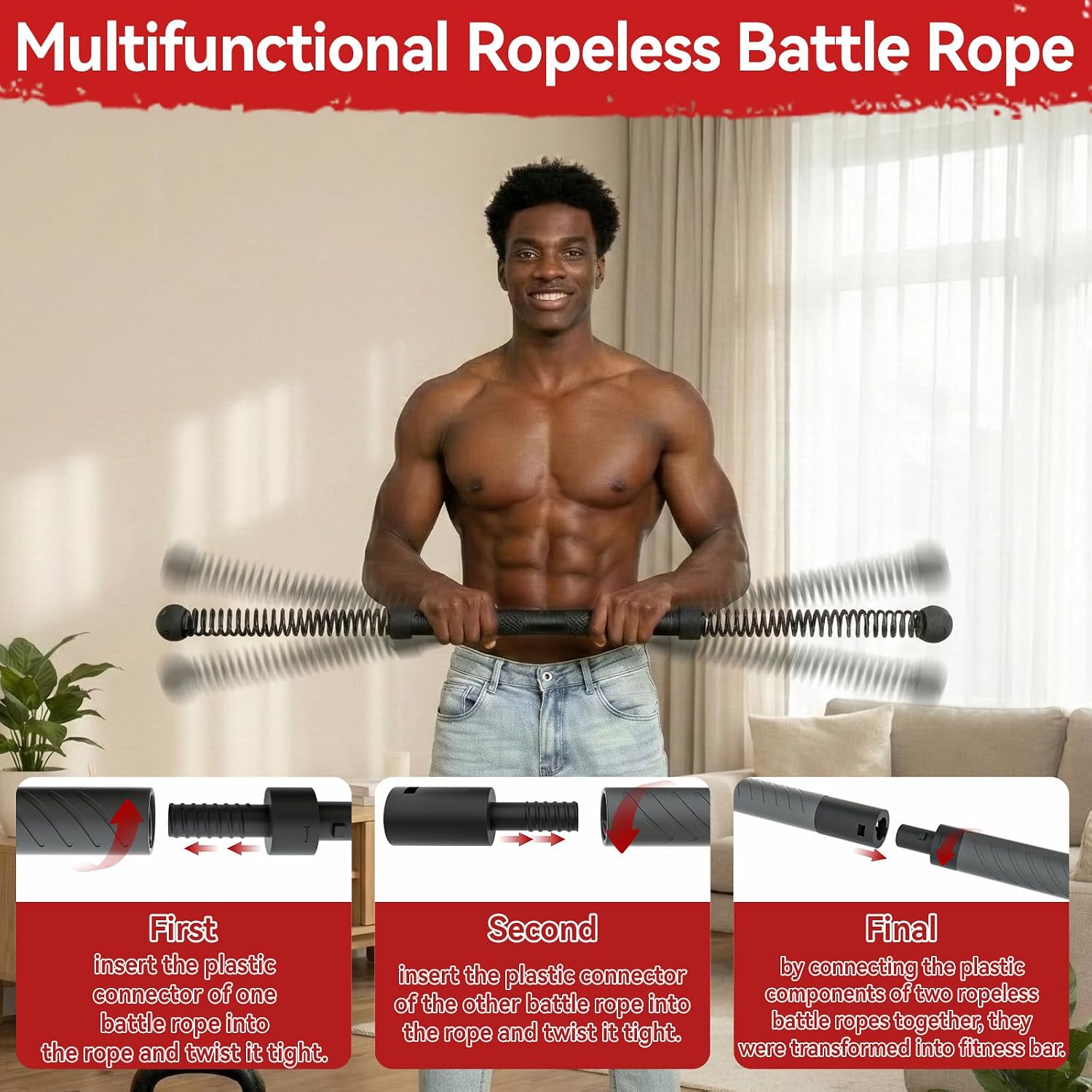 Home Gym Full Body - Усовершенствованный беспроводной силовой тренажер 2-в-1 с