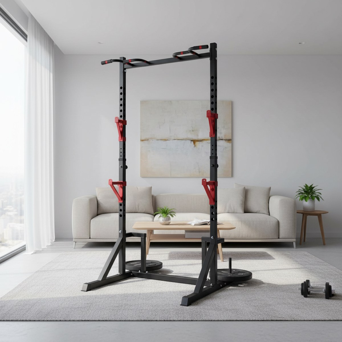 Регулируемая силовая стойка с  – обзор и цена Squat Rack Power
