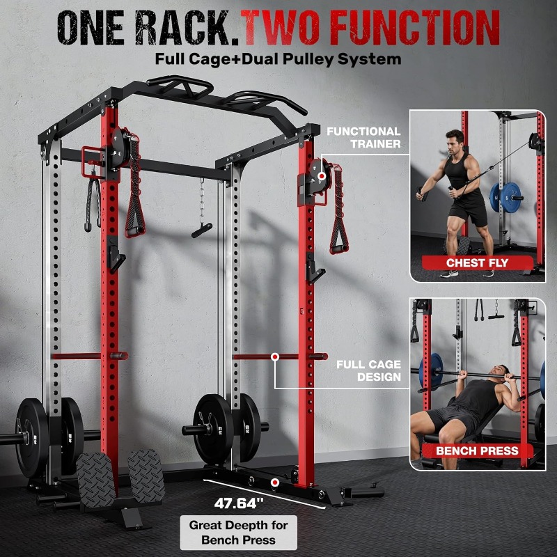 Тренажерная рама DP01, силовая – обзор и цена Squat Rack Power